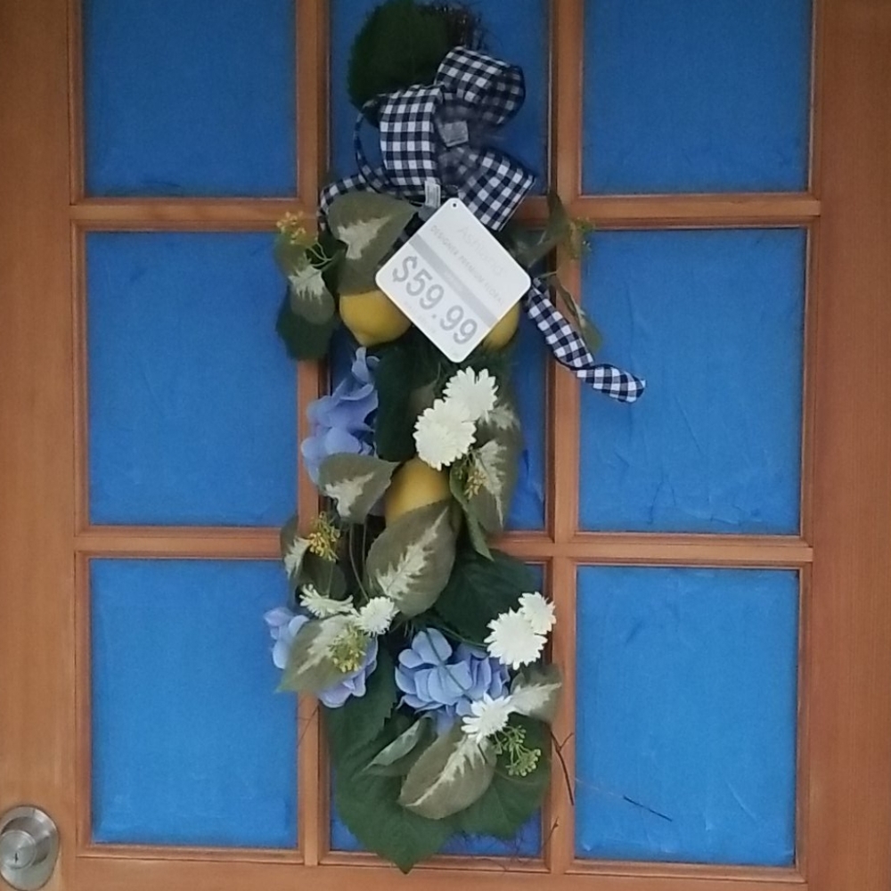 Faux Floral Hanging Swag